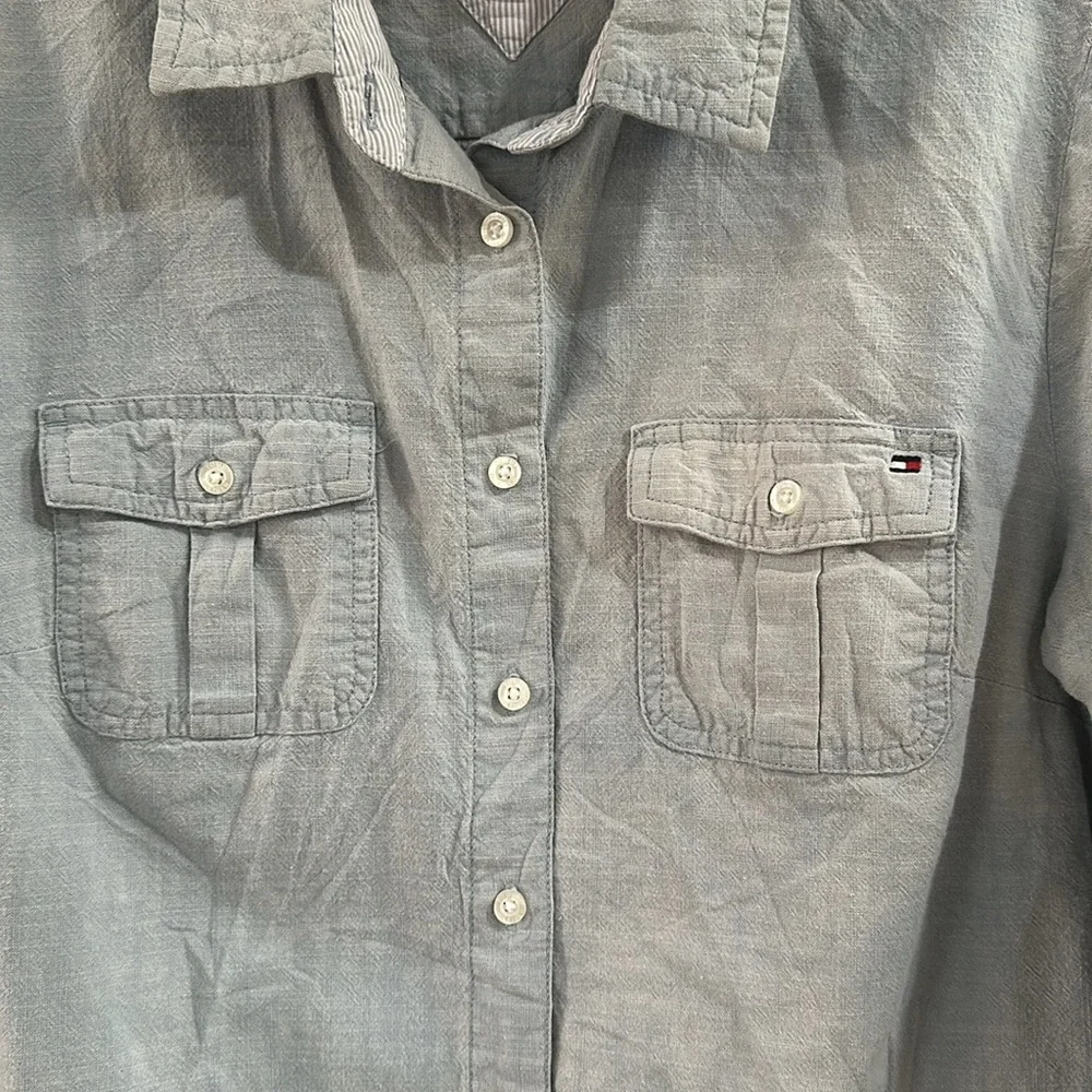 Tommy Hilfiger Classic Denim Button Down Shirt - Picture 3 of 5